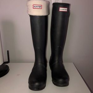 Tall Black Hunter Boots